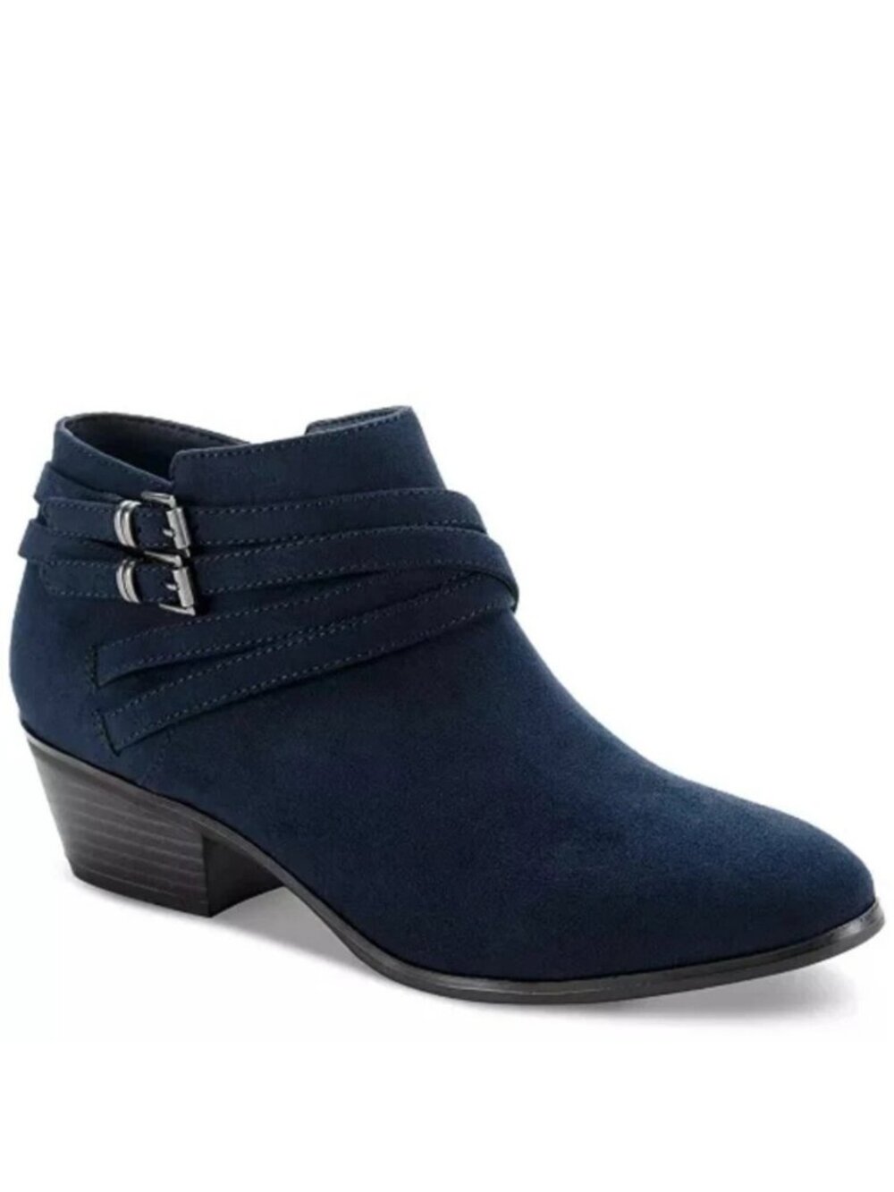 Style and Co Willow Navy MC Ankle Boots Shoes Size 10 Booties
